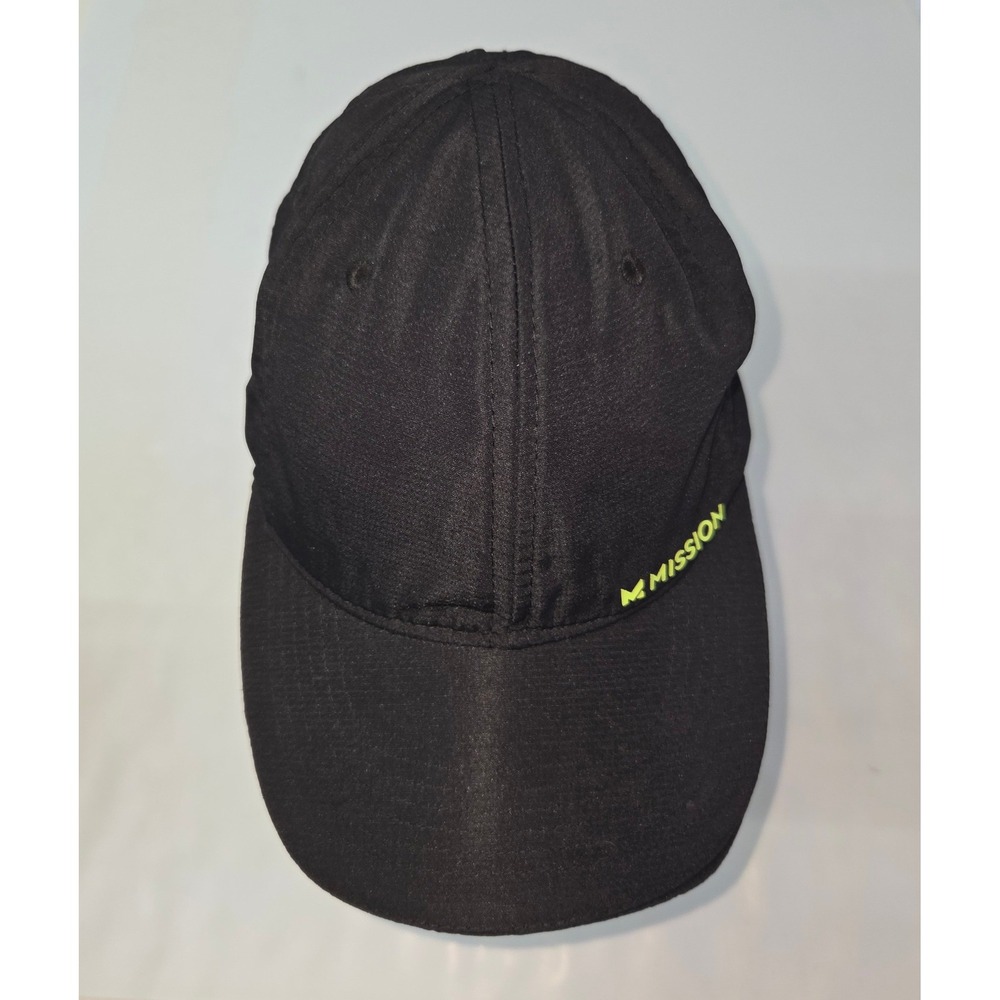 Mission Cooling Performance Hat Mens OS Black Adjustable Running Cap Lightweight
